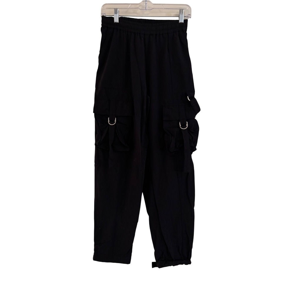 Alo Yoga Black Cargo Jogger Pants D-Ring Strap Details Small